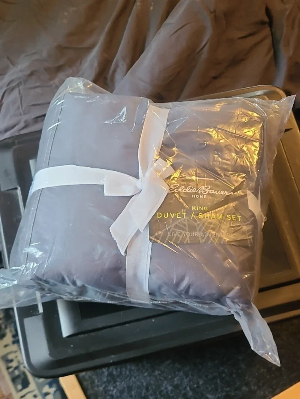 Eddie Bauer Home King Duvet & Sham Set - Slate Gray